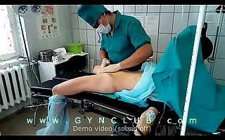 Girl on surgery table - dildo palpate