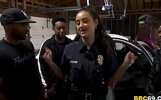 Policewoman eliza ibarra deepthroats often chubby frowning cock