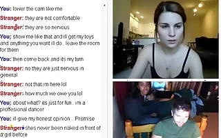Omegle Hottie shows will not hear of twat