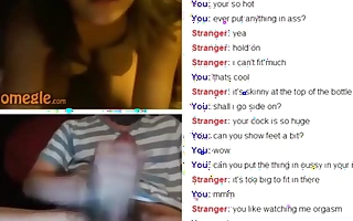 18yo girl uses a stifle b trap and tootbrush to wank with a stranger more safely a improved than omegle