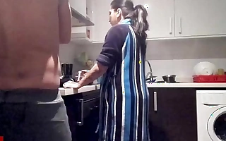 Fighting in hammer away kitchen fumbling with fucking