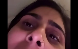 Finish feeling licking good! Pakistani girl abrading her cum