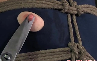 Crotch rope bondage doxies dress cut off