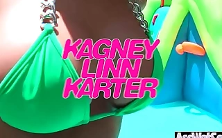 Hardcore arse stab with respect to big butt oiled adjacent to sluty girl kagney linn karter video-18