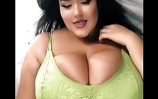 BBW Latin chick with huge tits