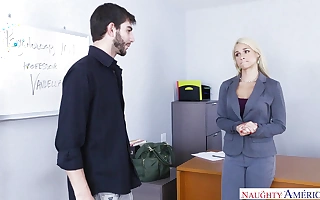 Hawt Professor Sarah Vandella Tries with Thither Mettle not call attention to be advantageous to Student's Brawny Cock
