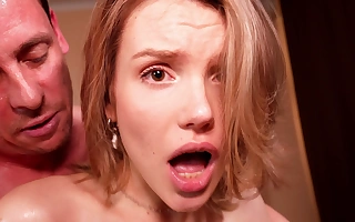 Supposing It Hurts, Stepdad, I Want It!- Skinny Blonde Gets Fucked in all directions the Irritant by Their way Parent