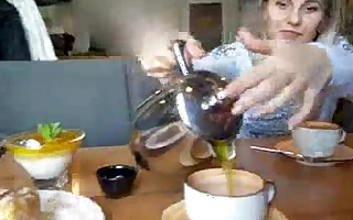 Remote Controlled Vibrator In Crowded Cafe - Letty Funereal