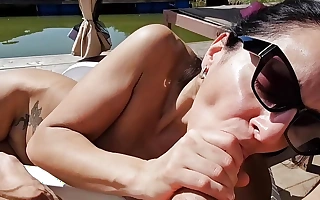He slams his huge cock in my frowardness and fucks me space fully I'm sunbathing pt. 1