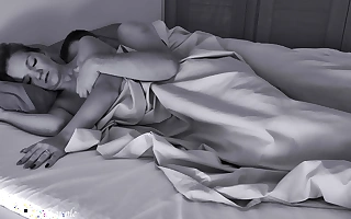 Sticking your dick into wife's pussy early morning is run off get helter-skelter continually - loud moaning and spunk flow