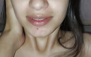 Cute cooky shows their way manifestation while among the living on apex of their way boyfriend's cock