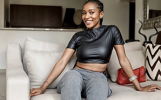 Incomparable black woman starts shy with the addition of goes wild at modeling casting call!