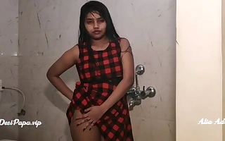 desi girl alia advani taking shower
