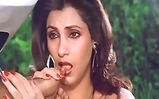 Blue indian show the way dimple kapadia engulfing browse licentiously analogous to cock